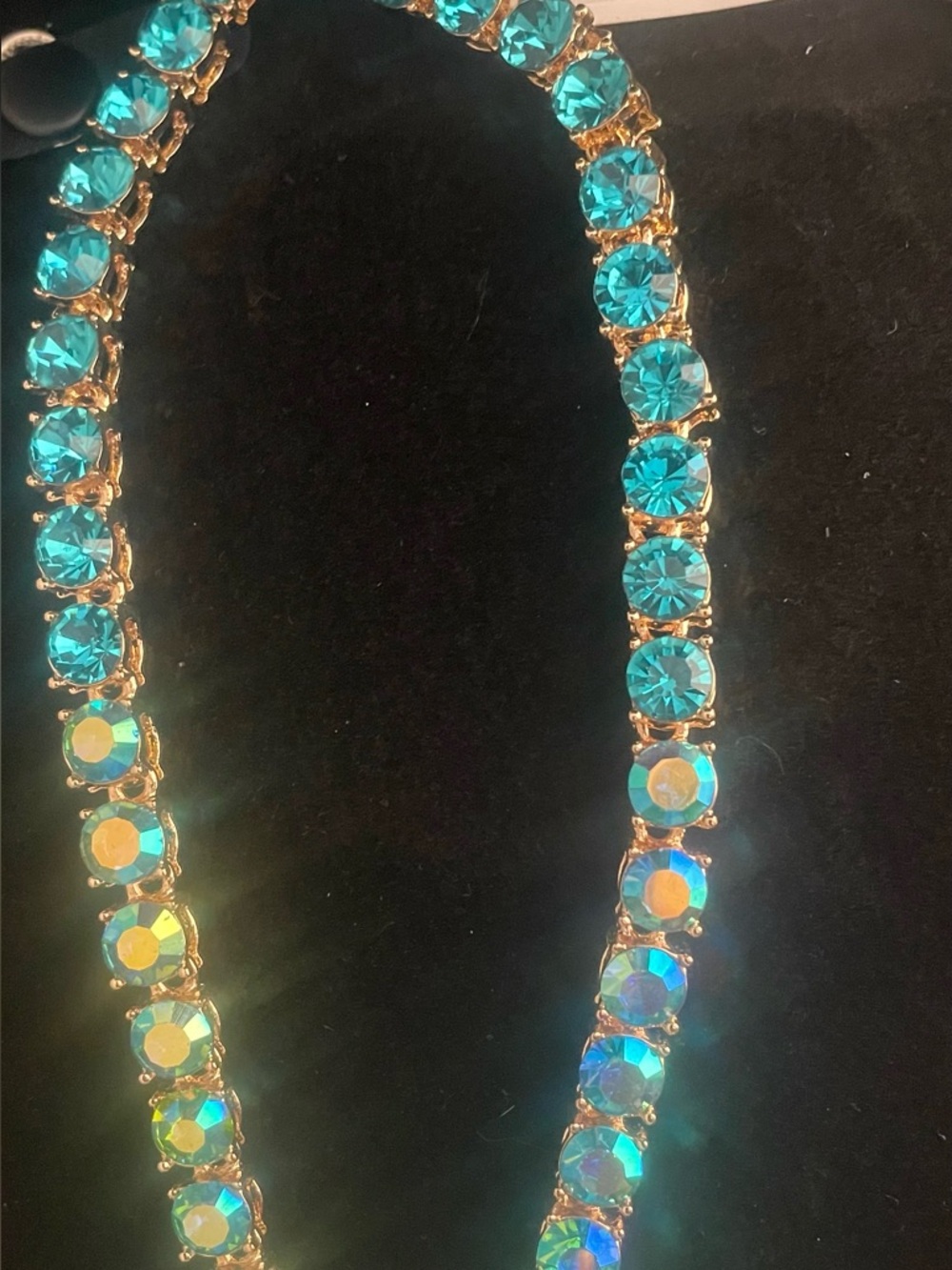 Betsey Johnson Mermaid Jewels Blue Crystal Rhinestone Sealife Y
Drop Necklace - Picture 4 of 6